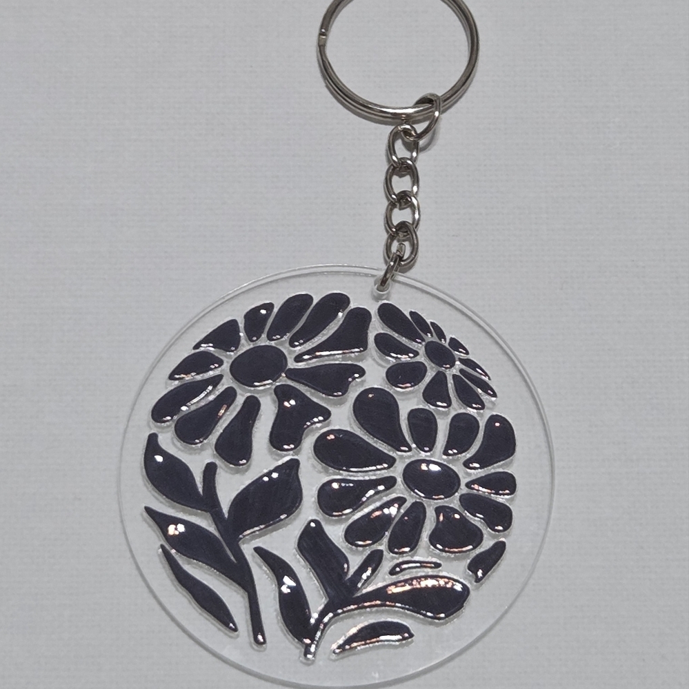 Hand Crafted Black Key & Card Holder with Organic Design